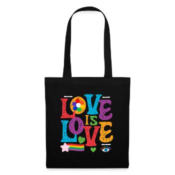 LOVE is Love LGBTQ Rainbow Pride - Tote Bag - black - Front