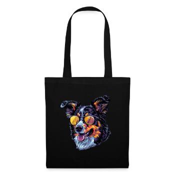 Bouvier Australien Chien, Chien, Lunettes De Soleil, Été - Sac en tissu - noir - Devant