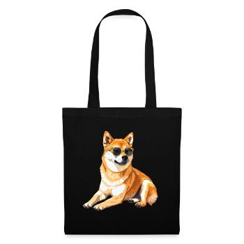 Akita, dog, sunglasses, summer, gift - Tote Bag - black - Front