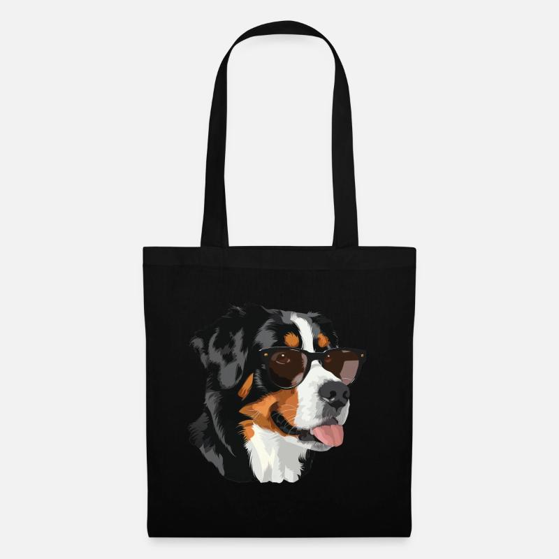 Grosser Schweizer Sennenhund - Stoffbeutel - Schwarz