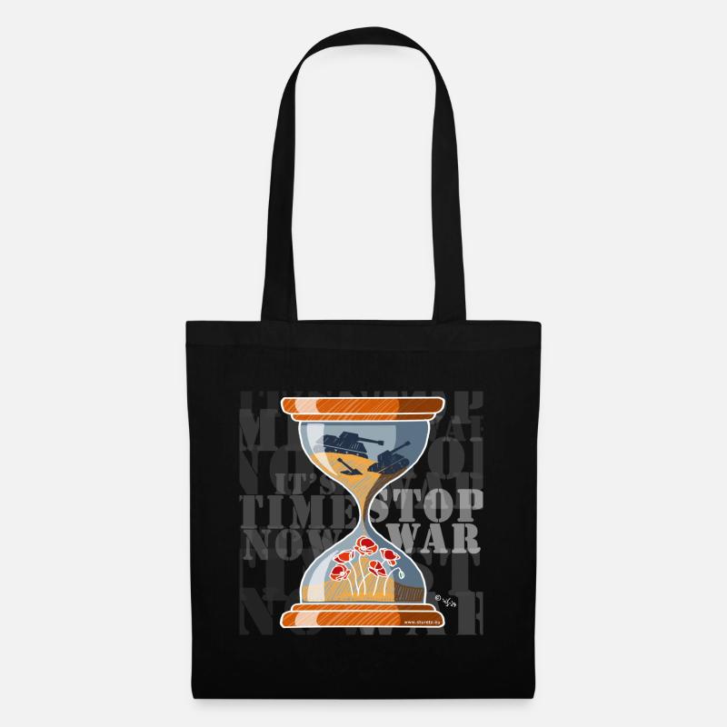 it's time now! - Tote Bag - black