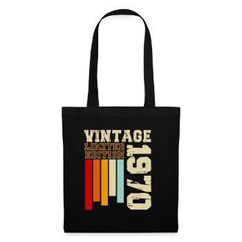 1970 - Sac en tissu - noir - Devant