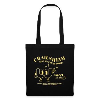 Crailsheim – Don't be an ass | Accessoires - Stoffbeutel - Schwarz - Vorne