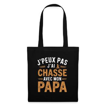Hunting with my dad - Tote Bag - black - Front