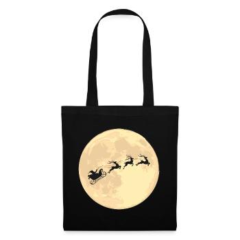 Reindeer Sleigh Santa Claus Christmas Gift - Tote Bag - black - Front