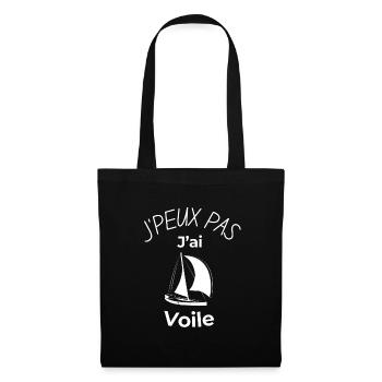 Ich kann nicht Ich habe verschleiertes Geschenk Geburtstag Humor - Stoffbeutel - Schwarz - Vorne