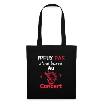 I can't, I'm going to the concert - Tote Bag - black - Front