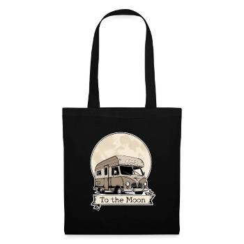Vers la Lune - Sac en tissu - noir - Devant