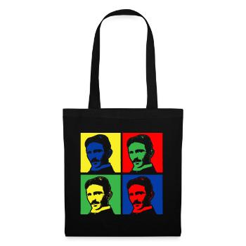 Pop Art Nikola Tesla - Tote Bag - black - Front