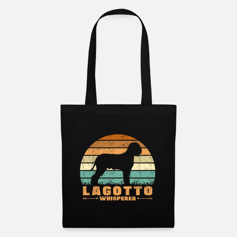 Lagotto Romagnolo Flüsterer - Stoffbeutel - Schwarz