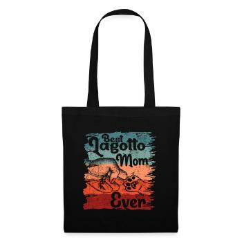 Lagotto Romagnolo Chien Maman Maman Vintage - Sac en tissu - noir - Devant