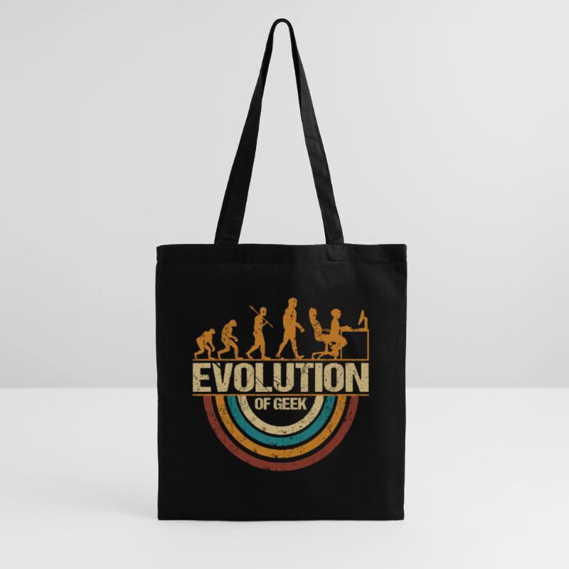 Computer Nerd Programmer Evolution funny Tote Bag