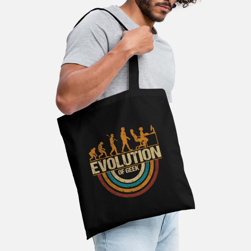 Computer Nerd Programmer Evolution funny Tote Bag