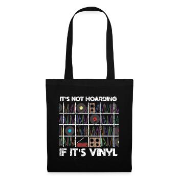 It's Not Hoarding If It's Vinyl Record - Tote Bag - black - Front