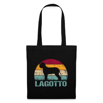 Lagotto Romagnolo Dog Vintage Retro - Tote Bag - black - Front