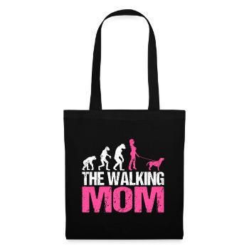 Borador Mix Hund Hunde Mama Mom Frauchen Pink - Stoffbeutel - Schwarz - Vorne