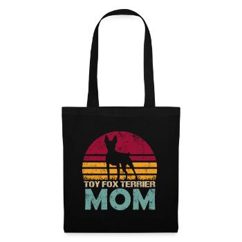 Jouet Fox Terrier Fox Terrier Maman Maman Maîtresse - Sac en tissu - noir - Devant