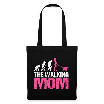 Cavachon Chien Maman Maman Maman Maîtresse Rose - Sac en tissu - noir - Devant