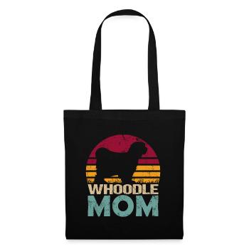 Whoodle Dog Mama Maman Vintage - Sac en tissu - noir - Devant