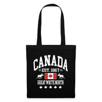 Canada - Stoffbeutel - Schwarz - Vorne