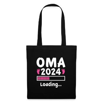 Oma 2024 Loading - Stoffbeutel - Schwarz - Vorne