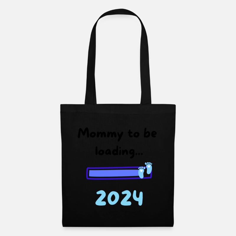 Mommy loading 2024 Boy - Stoffbeutel - Schwarz