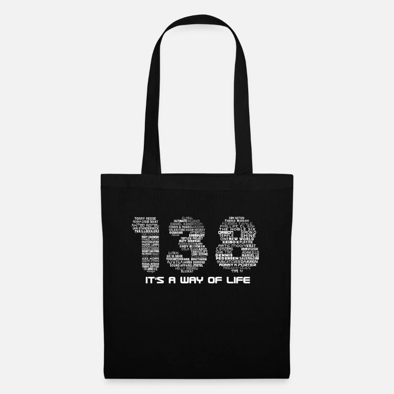 138 Trance (White Text) - Tote Bag - black