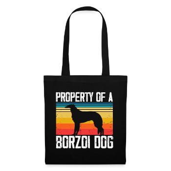 Barsoi propriétaire de chien Cool Dog Idée cadeau - Sac en tissu - noir - Devant