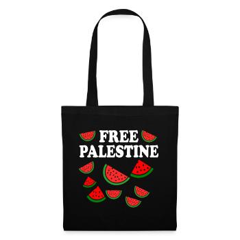 Free palestine - Stoffbeutel - Schwarz - Vorne