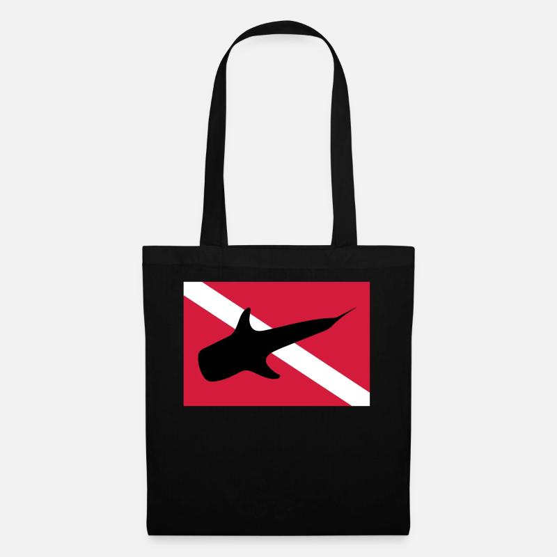 Requin-baleine - Sac en tissu - noir