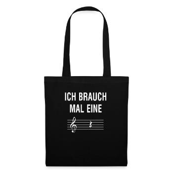 Witziges Musik Lehrer / Musiklehrer T-Shirt - Stoffbeutel - Schwarz - Vorne