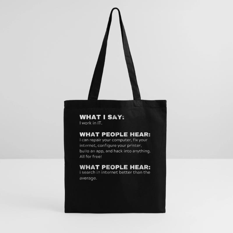 Funny Gift Programmer Computer Nerds IT Tote Bag