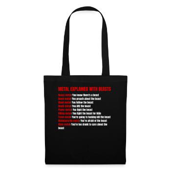 Cadeau Hard Rock Rocker Dire Heavy Metal Music - Sac en tissu - noir - Devant