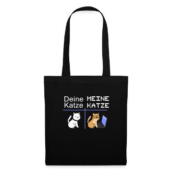 Nerd Informaticien avec chat cadeau IT chats - Sac en tissu - noir - Devant