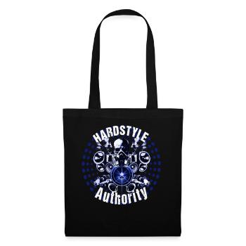 Hardstyle Authority Festival Blau Extrem Bass Beat - Stoffbeutel - Schwarz - Vorne