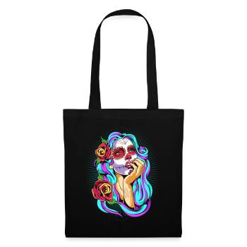 Dia De Los Muertos Mexico Ms. Totenkopf Halloween - Tote Bag - black - Front