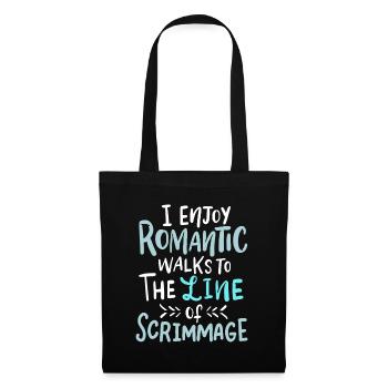 American Football Lineman Scrimmage Funny saying - Tote Bag - black - Front