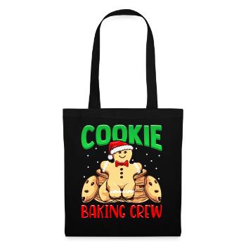 Cookie Baking Team Homme pain d’épice Biscuits - Sac en tissu - noir - Devant