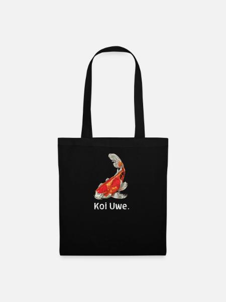 Koi Uwe T-Shirt für einen Kai Uwe - Stoffbeutel - Schwarz