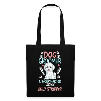 Toiletteur pour chiens Salon de chien Salon de coiffure pour chiens - Sac en tissu - noir - Devant