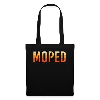 Moped Simson - Stoffbeutel - Schwarz - Vorne