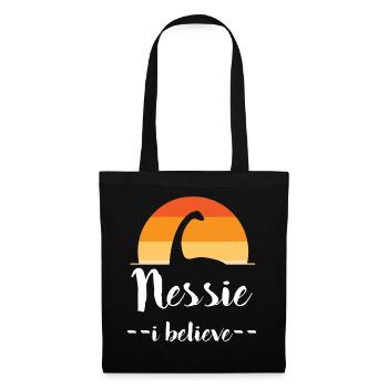 Loch Ness Monster - Nessie - Vintage - Stoffbeutel - Schwarz - Vorne