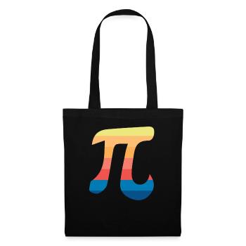 numéro de cercle pi - Sac en tissu - noir - Devant