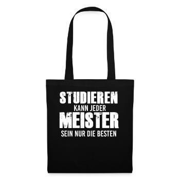 Meister 2020 Meisterprüfung Bestanderen - Stoffbeutel - Schwarz - Vorne