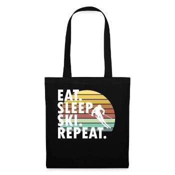 Mountains love ski lovers - Tote Bag - black - Front