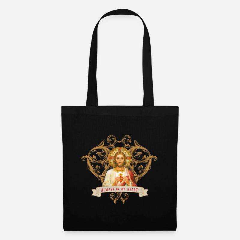 Jesus Christus, Christen-Liebe, Glaube - Stoffbeutel - Schwarz