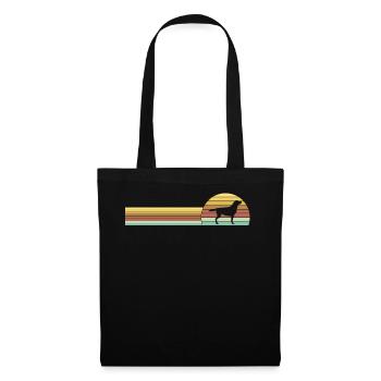 Cadeau de chien drôle de Labrador - Sac en tissu - noir - Devant