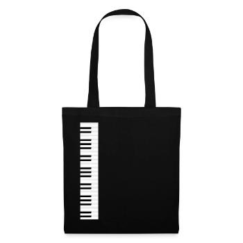 piano - Sac en tissu - noir - Devant