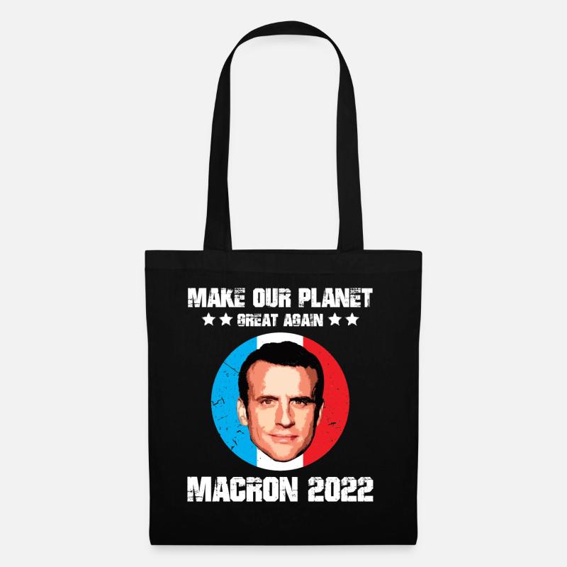 Make our planet great again macron écolo anglais - Sac en tissu - noir