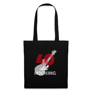 40 Years rocks with Guitar 40 Years rocks guitar - Tote Bag - black - Front